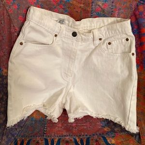 Jordache juniors white denim cutoffs